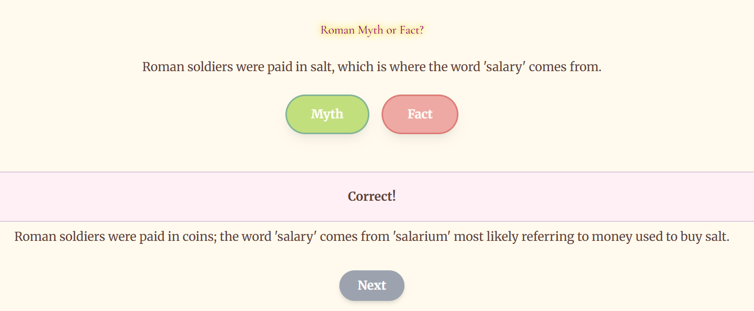 Roman Website Screenshot